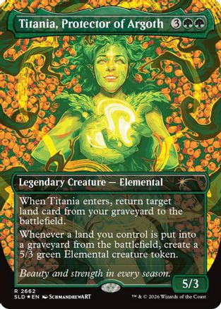 Titania, Protector of Argoth (SLD-2662) [Secret Lair Drop Series] Foil MTG Single Wizards of the Coast