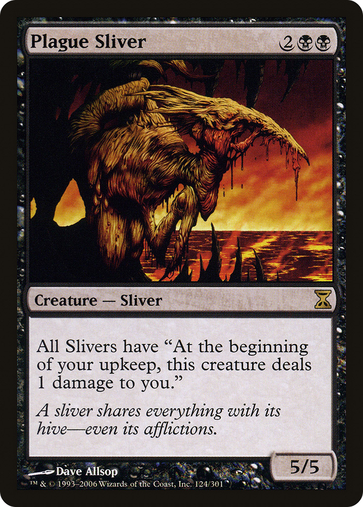 Plague Sliver (TSP-124) [Time Spiral] MTG Single Wizards of the Coast