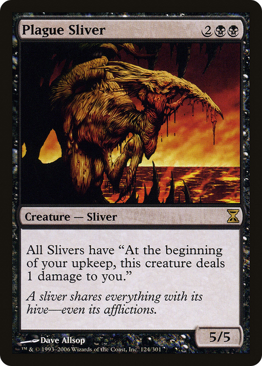 Plague Sliver (TSP-124) [Time Spiral] MTG Single Wizards of the Coast