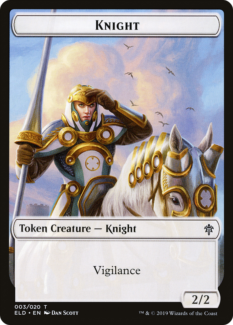 Knight (ELD-003) [Tokens] Throne of Eldraine Tokens MTG Single Wizards of the Coast
