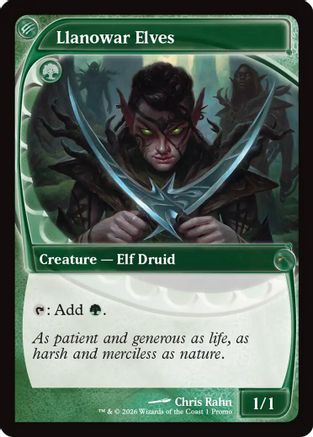 Llanowar Elves (MFP-001) [MagicFest Cards] Foil MTG Single Wizards of the Coast