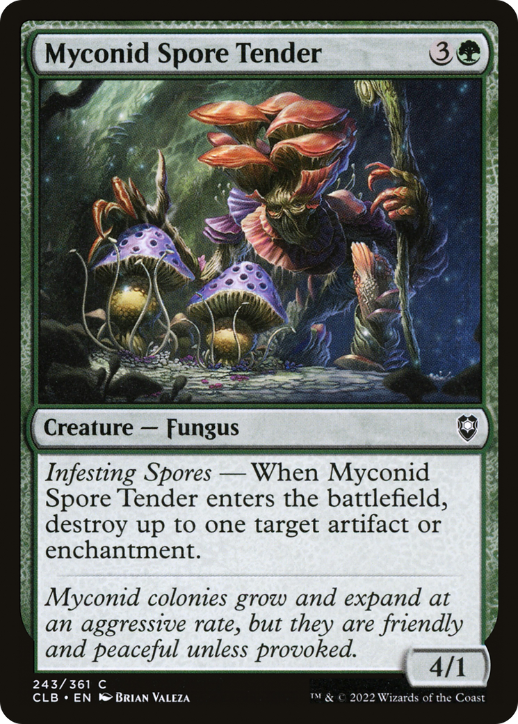 Myconid Spore Tender (CLB-243) [Commander Legends: Battle for Baldur's Gate] MTG Single Wizards of the Coast
