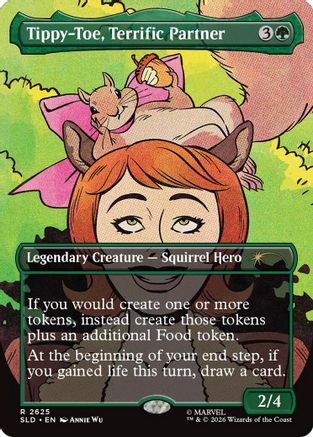 Tippy-Toe, Terrific Partner (SLD-2625) [Secret Lair] Drop Series MTG Single Wizards of the Coast