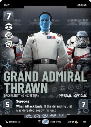 Grand Admiral Thrawn - Orchestrating His Return (Prestige) (788) [Ashes of the Empire] Star Wars: Unlimited Single Disney