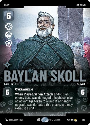 Baylan Skoll - Fallen Jedi (Prestige) (790) [Ashes of the Empire] Star Wars: Unlimited Single Disney