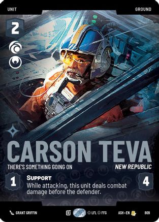 Carson Teva - There's Something Going On (Prestige) (809) [Ashes of the Empire] Star Wars: Unlimited Single Disney