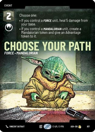 Choose Your Path (Prestige) (817) [Ashes of the Empire] Star Wars: Unlimited Single Disney