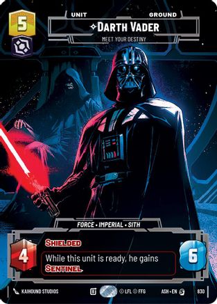 Darth Vader - Meet Your Destiny (Prestige) (830) [Ashes of the Empire] Star Wars: Unlimited Single Disney