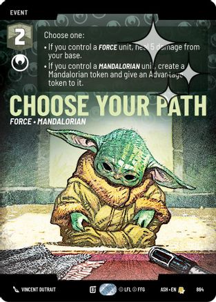 Choose Your Path (Prestige Foil) (864) [Ashes of the Empire] Foil Star Wars: Unlimited Single Disney