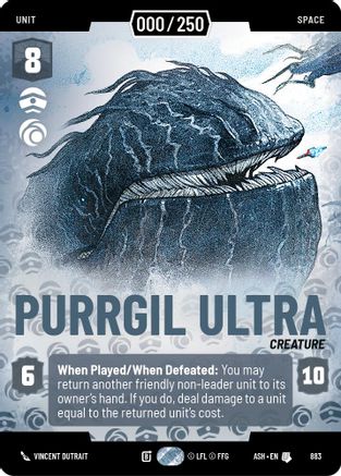 Purrgil Ultra (Serialized) (883) [Ashes of the Empire] Foil Star Wars: Unlimited Single Disney
