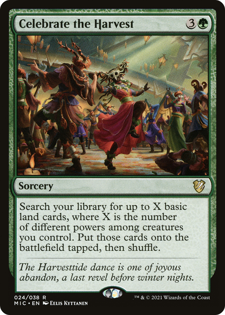 Celebrate the Harvest (MIC-024) [Midnight Hunt Commander] MTG Single Wizards of the Coast