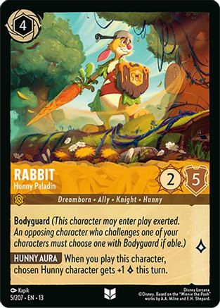 Rabbit - Hunny Paladin (5/204) [Attack of the Vine] Cold Foil Lorcana Single Disney