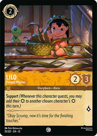 Lilo - Patient Weaver (10/204) [Attack of the Vine] Lorcana Single Disney