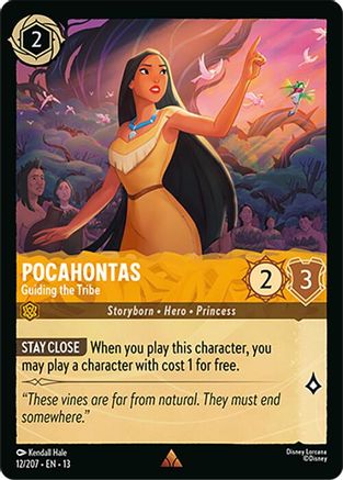 Pocahontas - Guiding the Tribe (12/204) [Attack of the Vine] Lorcana Single Disney