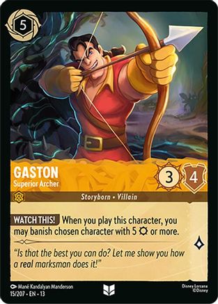 Gaston - Superior Archer (15/204) [Attack of the Vine] Lorcana Single Disney