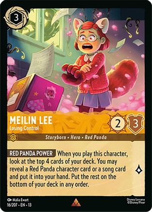 Meilin Lee - Losing Control (16/204) [Attack of the Vine] Lorcana Single Disney
