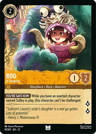 Boo - In Disguise (19/204) [Attack of the Vine] Cold Foil Lorcana Single Disney