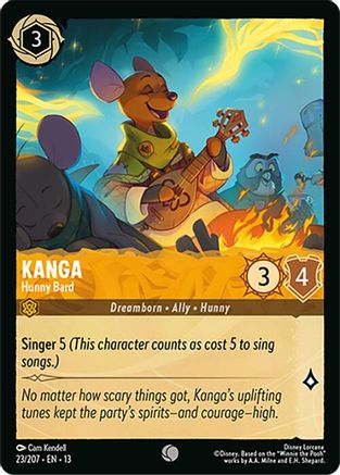 Kanga - Hunny Bard (23/204) [Attack of the Vine] Cold Foil Lorcana Single Disney