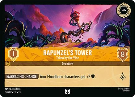 Rapunzel's Tower - Taken by the Vine (37/204) [Attack of the Vine] Lorcana Single Disney
