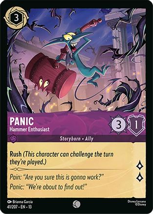 Panic - Hammer Enthusiast (41/204) [Attack of the Vine] Lorcana Single Disney