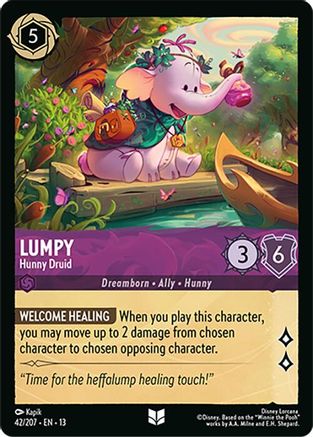 Lumpy - Hunny Druid (42/204) [Attack of the Vine] Lorcana Single Disney
