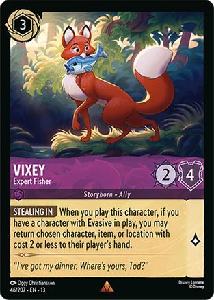 Vixey - Expert Fisher (46/204) [Attack of the Vine] Lorcana Single Disney