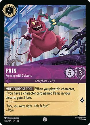 Pain - Running with Scissors (48/204) [Attack of the Vine] Lorcana Single Disney
