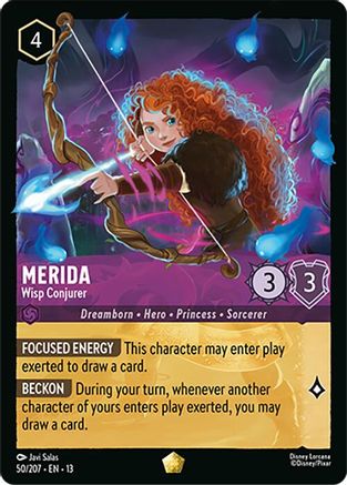 Merida - Wisp Conjurer (50/204) [Attack of the Vine] Cold Foil Lorcana Single Disney