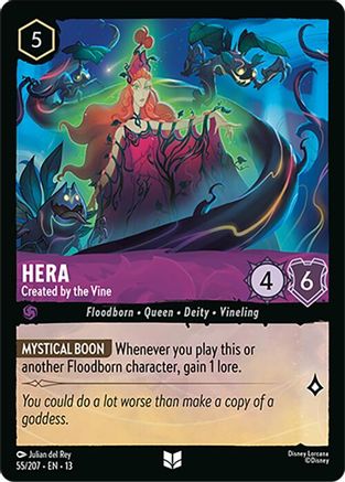 Hera - Created by the Vine (55/204) [Attack of the Vine] Lorcana Single Disney