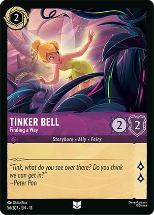Tinker Bell - Finding a Way (56/204) [Attack of the Vine] Lorcana Single Disney