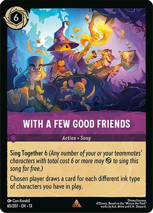 With a Few Good Friends (65/204) [Attack of the Vine] Lorcana Single Disney