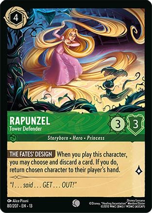 Rapunzel - Tower Defender (80/204) [Attack of the Vine] Lorcana Single Disney