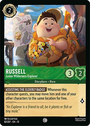 Russell - Junior Wilderness Explorer (82/204) [Attack of the Vine] Lorcana Single Disney