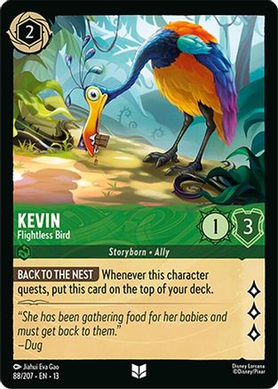 Kevin - Flightless Bird (88/204) [Attack of the Vine] Cold Foil Lorcana Single Disney