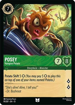 Posey - Vampire Potato (91/204) [Attack of the Vine] Lorcana Single Disney