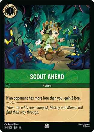 Scout Ahead (104/204) [Attack of the Vine] Cold Foil Lorcana Single Disney