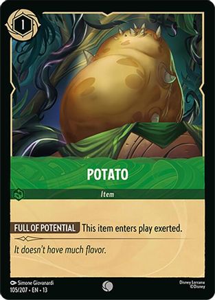 Potato (105/204) [Attack of the Vine] Lorcana Single Disney