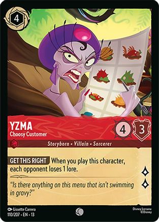 Yzma - Choosy Customer (110/204) [Attack of the Vine] Lorcana Single Disney