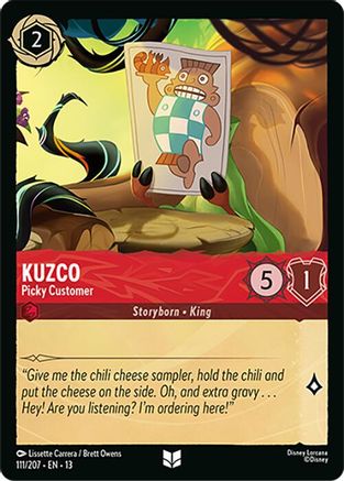 Kuzco - Picky Customer (111/204) [Attack of the Vine] Lorcana Single Disney