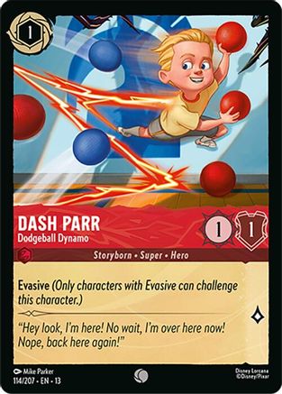 Dash Parr - Dodgeball Dynamo (114/204) [Attack of the Vine] Lorcana Single Disney