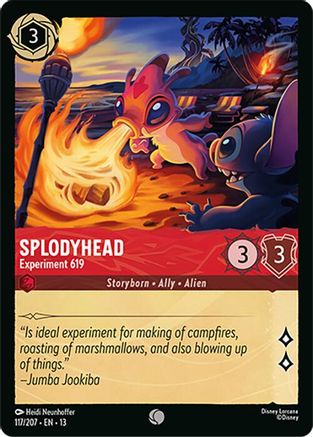 Splodyhead - Experiment 619 (117/204) [Attack of the Vine] Lorcana Single Disney