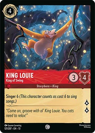 King Louie - King of Swing (121/204) [Attack of the Vine] Cold Foil Lorcana Single Disney