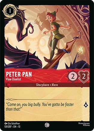 Peter Pan - Vine Duelist (131/204) [Attack of the Vine] Lorcana Single Disney