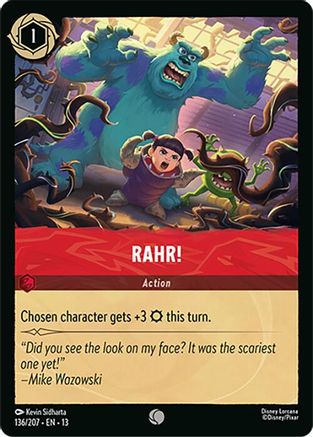 RAHR! (136/204) [Attack of the Vine] Cold Foil Lorcana Single Disney