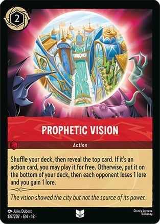 Prophetic Vision (137/204) [Attack of the Vine] Lorcana Single Disney