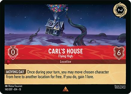 Carl's House - Flying High (142/204) [Attack of the Vine] Cold Foil Lorcana Single Disney