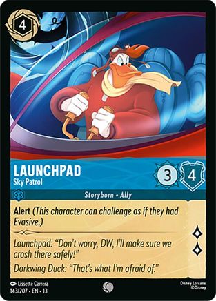 Launchpad - Sky Patrol (143/204) [Attack of the Vine] Lorcana Single Disney