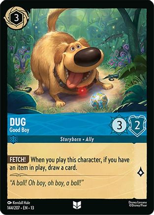 Dug - Good Boy (144/204) [Attack of the Vine] Cold Foil Lorcana Single Disney