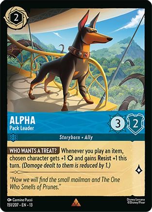 Alpha - Pack Leader (151/204) [Attack of the Vine] Lorcana Single Disney