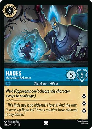 Hades - Meticulous Schemer (156/204) [Attack of the Vine] Cold Foil Lorcana Single Disney